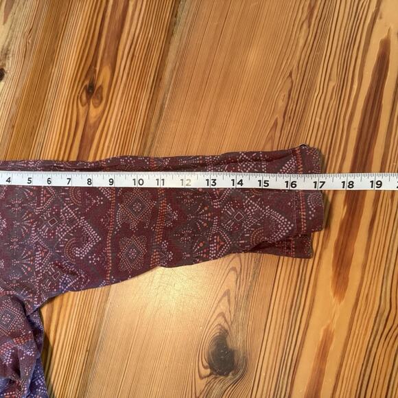 Kuhl Top Womens Size Large Flora 3/4 Shirt in Hyacinth Geometric Bohemian Tunic - Picture 13 of 14